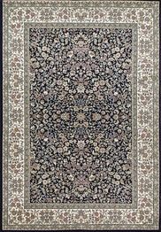 Dynamic Rugs ANCIENT GARDEN 57078-3434 Blue and Ivory